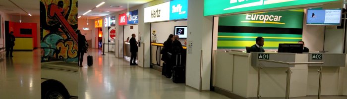 Mietwagen-Schalter Flughafen Wien